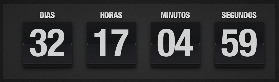 horímetro com dias, horas, minutos e segundos